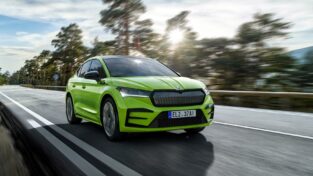 Škoda Enyaq Coupé, auto, zelené